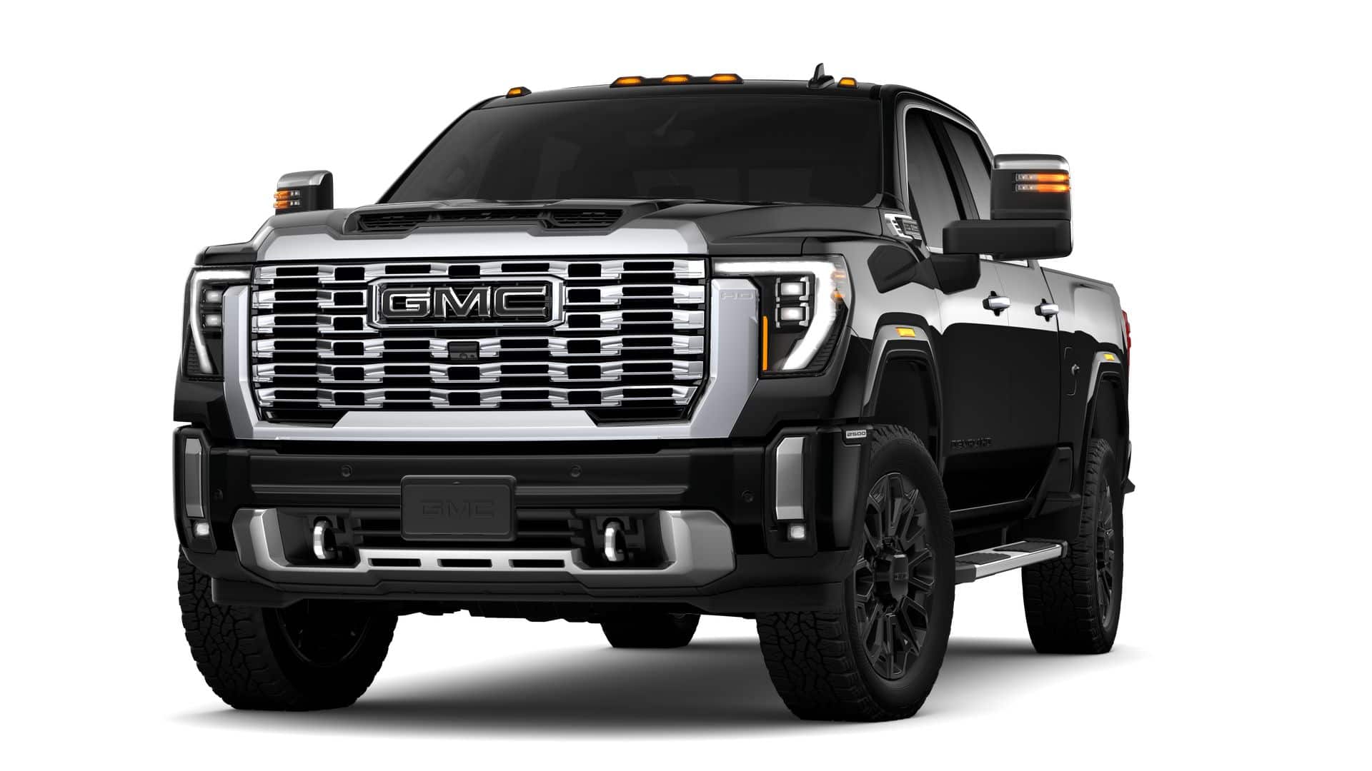 2026 GMC Sierra 2500 HD Denali in Onyx Black — front three-quarter view