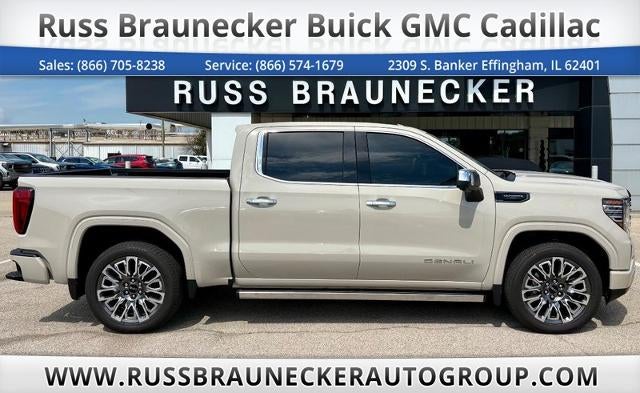 2026 GMC Sierra 1500 Denali Ultimate in Coastal Dune — front three-quarter view