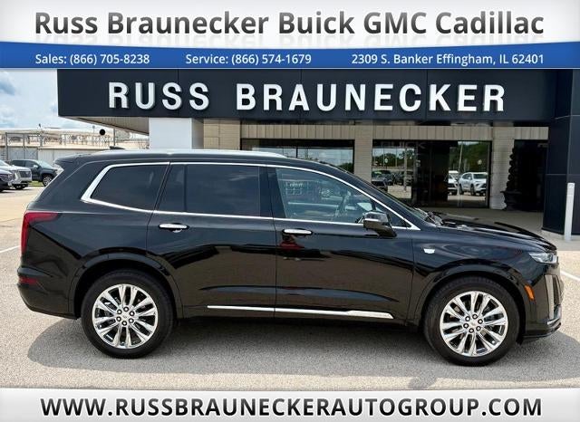 2023 Cadillac XT6 Premium Luxury in Stellar Black Metallic — front three-quarter view