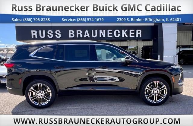 2026 Buick Enclave Preferred in Ebony Twilight Metallic — front three-quarter view