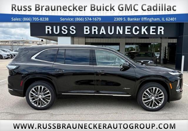 2026 Buick Enclave Avenir in Ebony Twilight Metallic — front three-quarter view