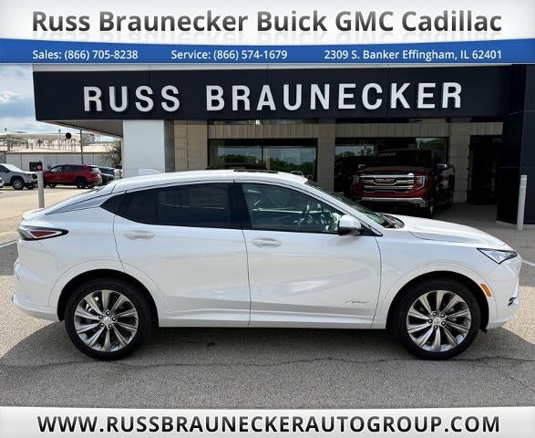 2026 Buick Envista Avenir in White Frost Tricoat — front three-quarter view
