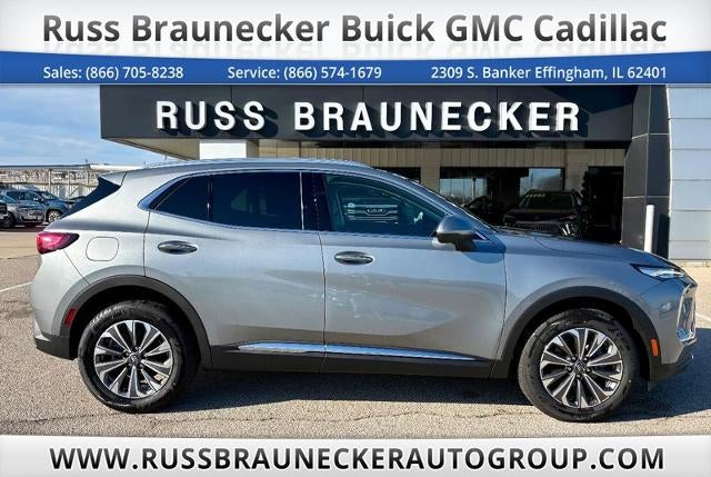 2026 Buick Envision Preferred in Moonstone Gray Metallic — front three-quarter view